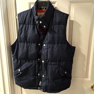 St. John's Bay mens S full zip navy blue puffer vest